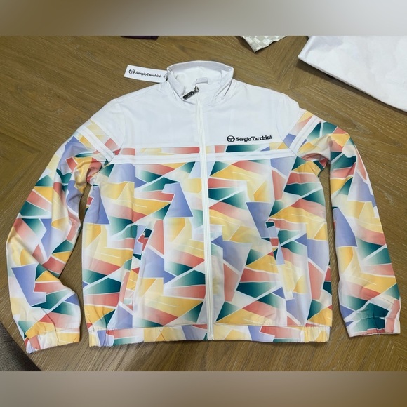 NWT Sergio Tacchini 2 piece Mosaico Track Suit Jacket & Pant set - size XS - Picture 5 of 11